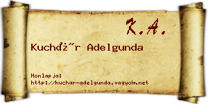 Kuchár Adelgunda névjegykártya